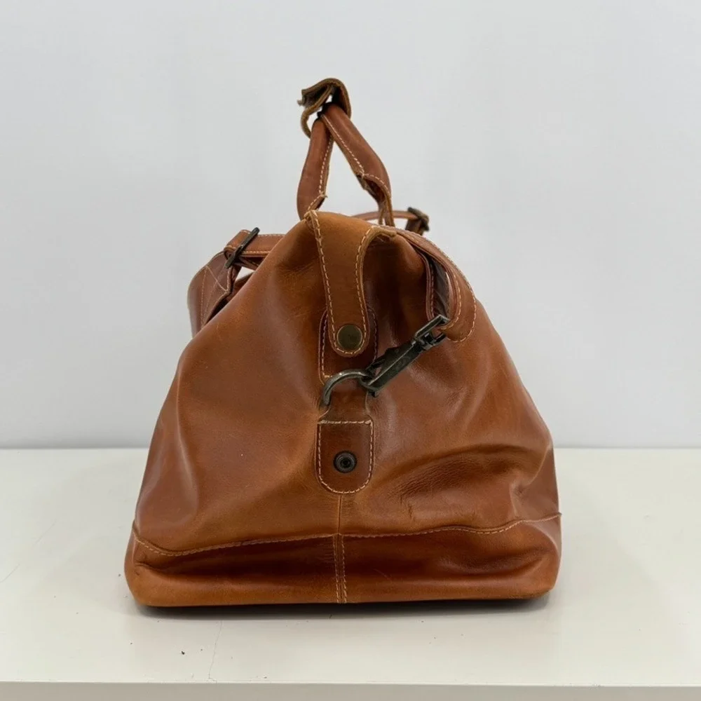 Brown Leather Duffle Bag 28